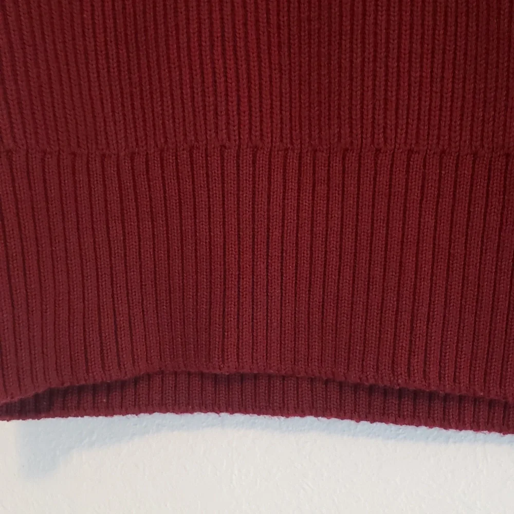 NWT Zara Beautiful Burgundy Wool Blend Vest - Picture 8 of 14